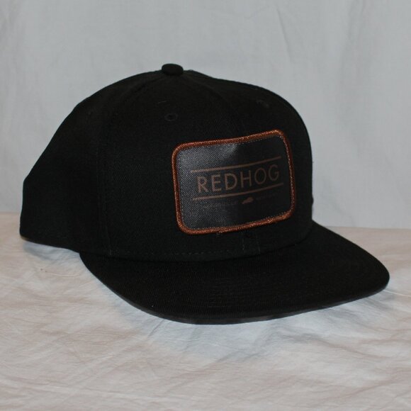 Red Hog Louisville Kentucky Patch Black Structured Adjustable Trucker Hat - Picture 1 of 12